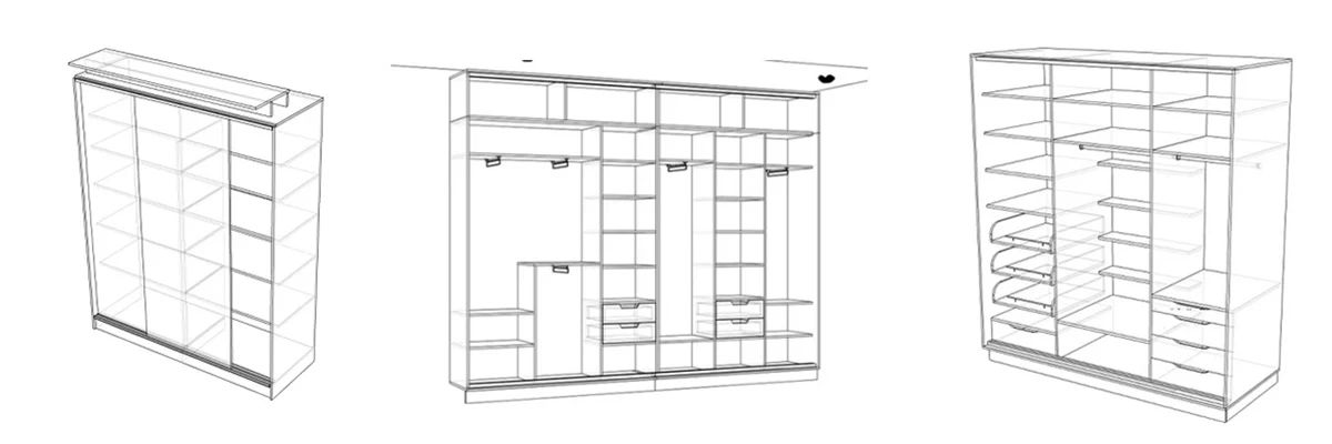 Устройство шкафа-купе