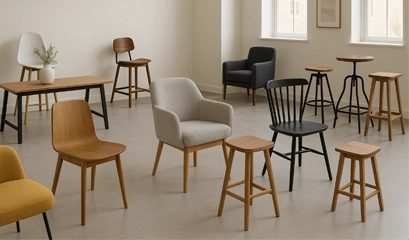 Крісла, стільці, табурети