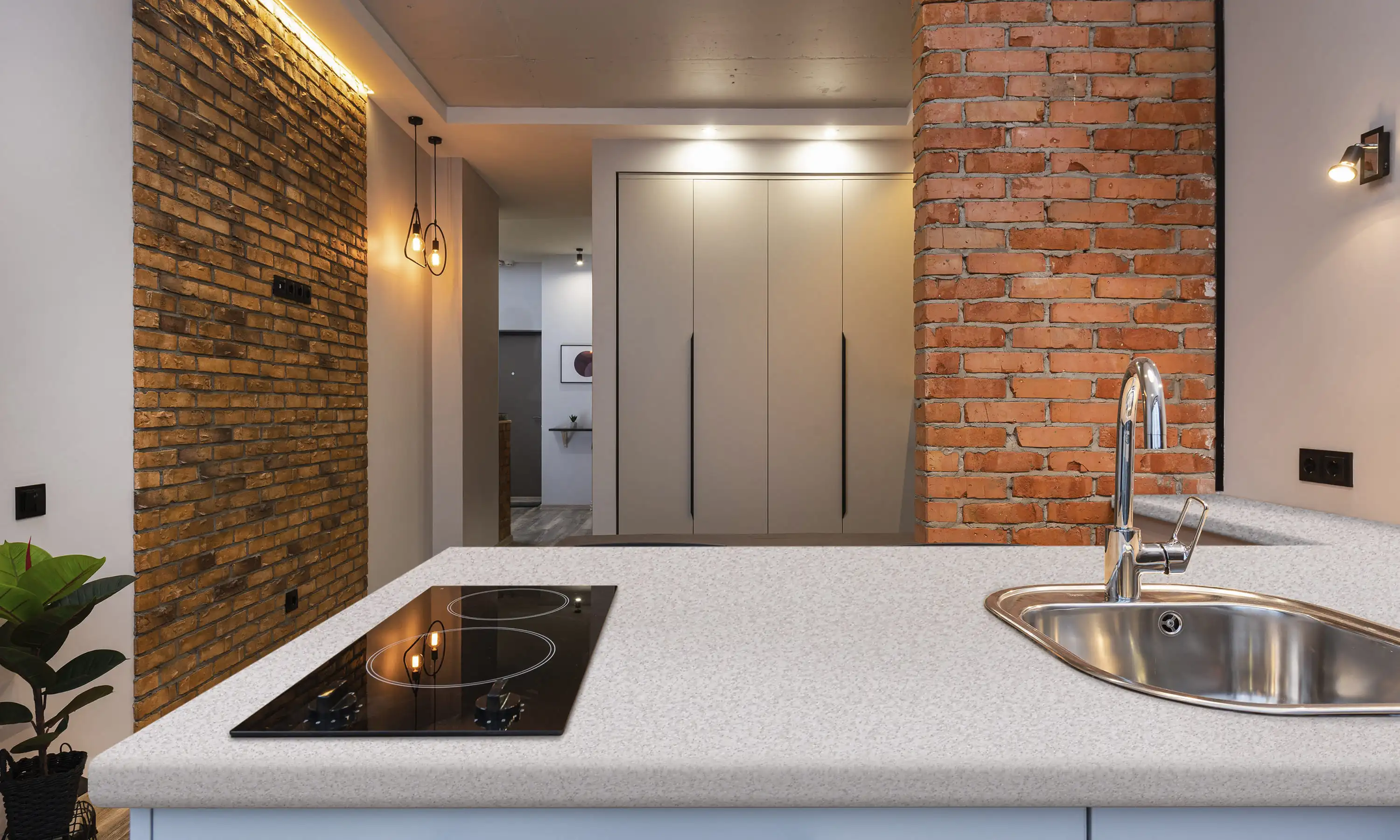 Стільниця LuxeForm  3050x900x38 мм 1U R3 S501 Камінь гріджіо бежевий - 3