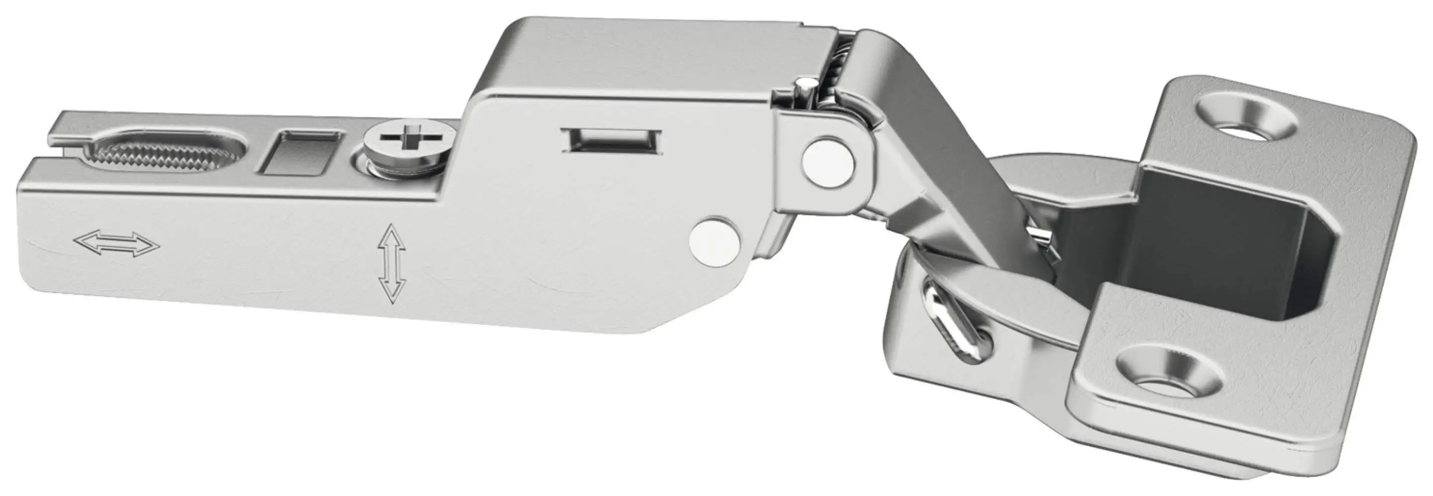 Петля Hafele METALLA полунакладная 48x6 110° 31188531, Никель