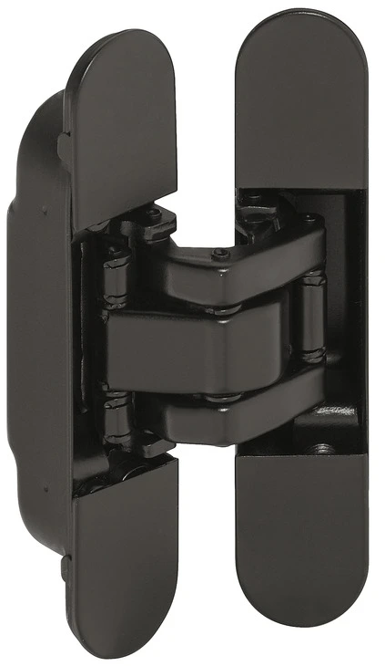 Петля Hafele скрытая K8060 черный 180° вес двери 60 кг на две петли 92791073