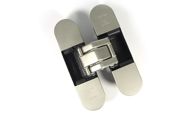 Завіса Hafele прихована K8000 F2 нікельований матовий 180 ° наванатження до 60 кг на дві петлі 92791