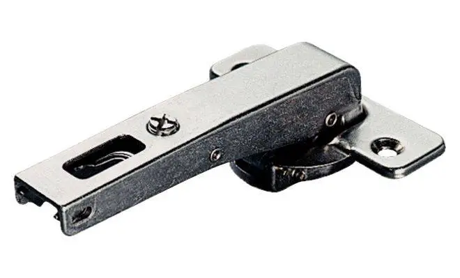 Петля DUOMATIC PUSH 94° прямая длинная рука сталь никелированная шаблон: 48/6 под шуруп