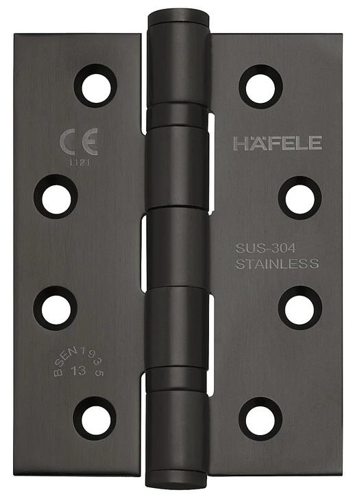 Петля Hafele карточная DHB 3222 нержавеющая сталь черный 102х76х3мм