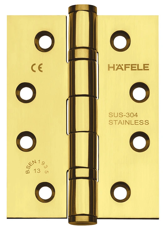 Петля Hafele карточная DHB 3222 латунь полированная 102х76х3мм
