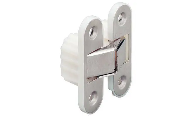 Петля INOX скрытая шарнирная нержавеющая сталь 90х28мм 180° вес двери: 50кг