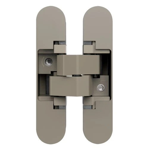 Петля Hafele скрытая Anselmi 140 3D никелированная матовая 180° вес двери: 40 кг