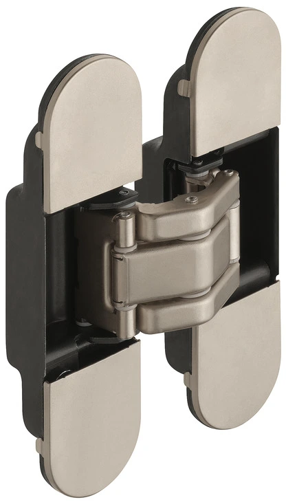 Петля Hafele скрытая K8000 HD хромированный матовый 180° вес двери: 60кг (на две петли)