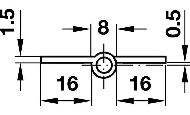 Петля Hafele карточная NM50R 33108708 - 2