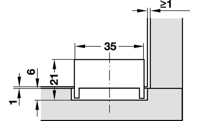 Завіса для скла 6-8 мм цамак хромований полірований 36149201 - 2