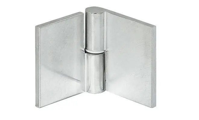 Завіса для скла кут 180 ліва 65 х 35 алюміній полірований для приклеювання (2шт) UV 36152901