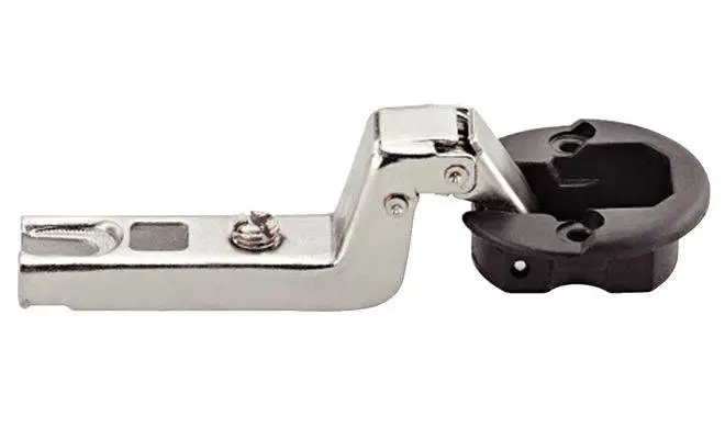 Петля METALLA MINI A 95° для стекла 4-6мм внутренняя сталь/пластик никелированная/черный