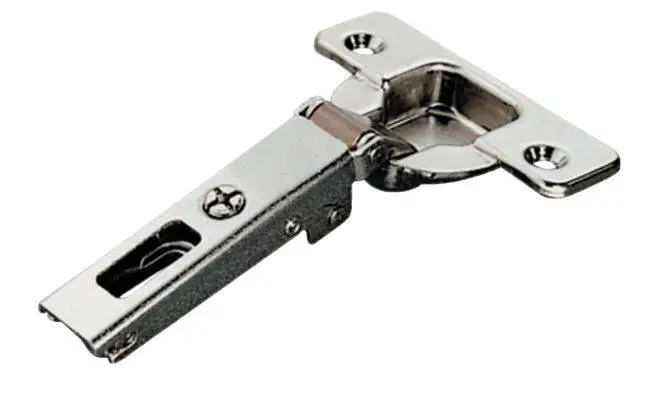 Завіса DUOMATIC 105° товщина дверей 10мм накладна сталь нікельована шаблон: 48/6 під шуруп