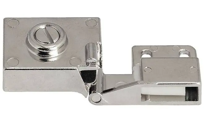 Завіса для скла з фіксатором 40х30 мм (хром)