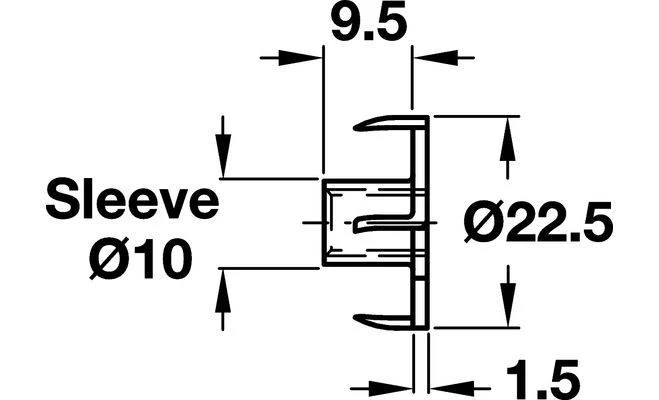 Забивна гайка М10/25,4х11,1 мм - 2