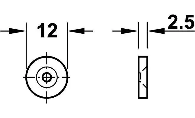 Защелка магнитная удерживающ. усилие 2 кг черный - 2