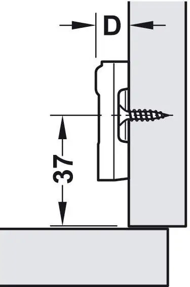 Монтажная планка METALLA S крестовая 4мм сталь никелированная под шуруп - 2