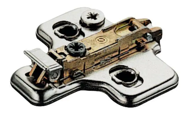 Монтажна планка DUOMATIC SM хрестовидна 3мм сталь нікельована під шуруп