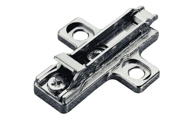 Монтажна планка DUOMATIC SM хрестовидна 3мм цамак нікельована під шуруп