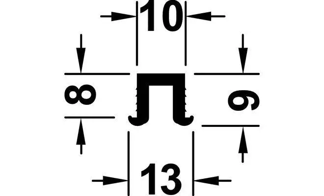 Шина направляющая Slido F-Line16 80A одинарная пластик черный 3м - 2