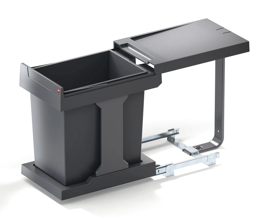 Смітник вбудований 20 л сірий 242 x 422 x 380 мм для ширини корпусу від 300 мм