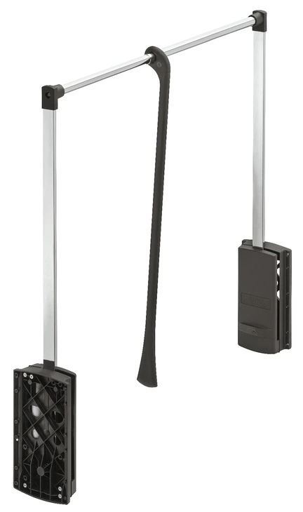 Гардеробний ліфт 10 кг, 770 - 1200 мм, чорний/хром