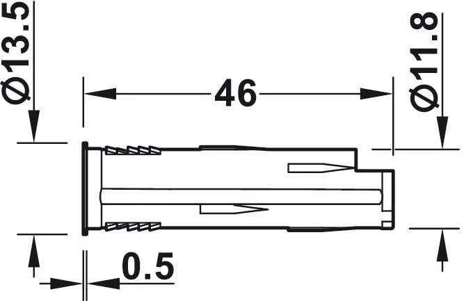Выключатель LOOX сенсорный пластиковый пластиковый серебряный 46мм D12мм - 2
