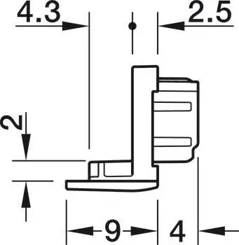 Заглушка для профиля Loox 5 1103 пластик серебряный - 2