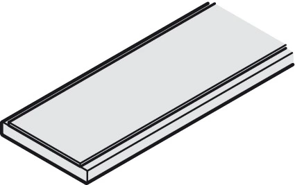 Шина направляющая Slido D-Line43 алюминий серебряный 3600мм