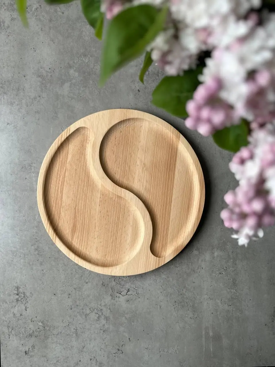 Менажница деревянная, 30см, Круглая