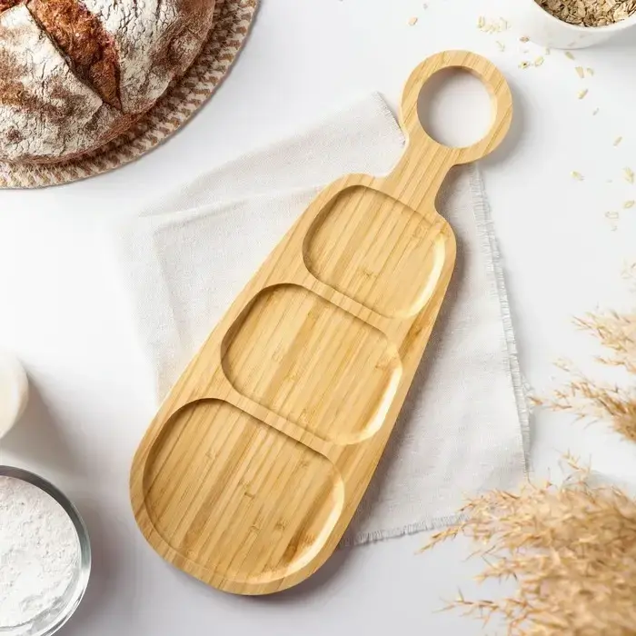 Менажница деревянная, 30х15см, с вешалкой