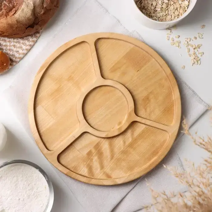 Менажница деревянная, 30см, Круглая - 2