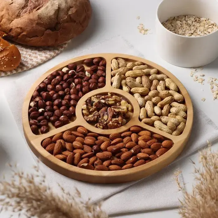 Менажница деревянная, 30см, Круглая