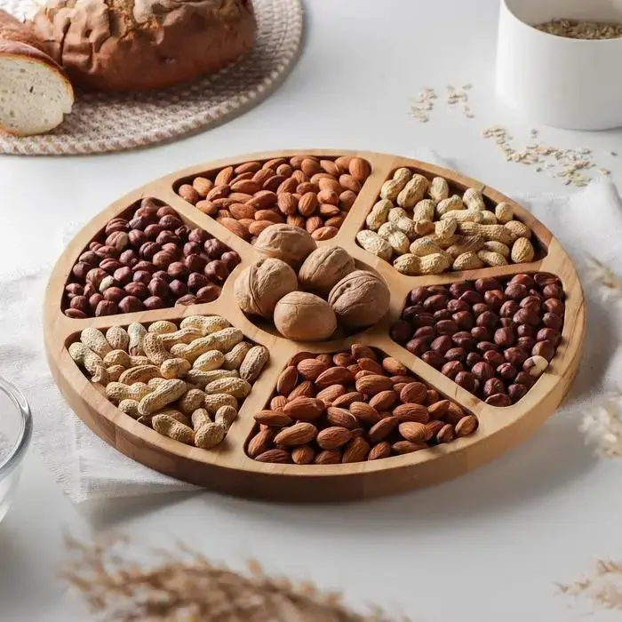 Менажница деревянная, 30см, Круглая