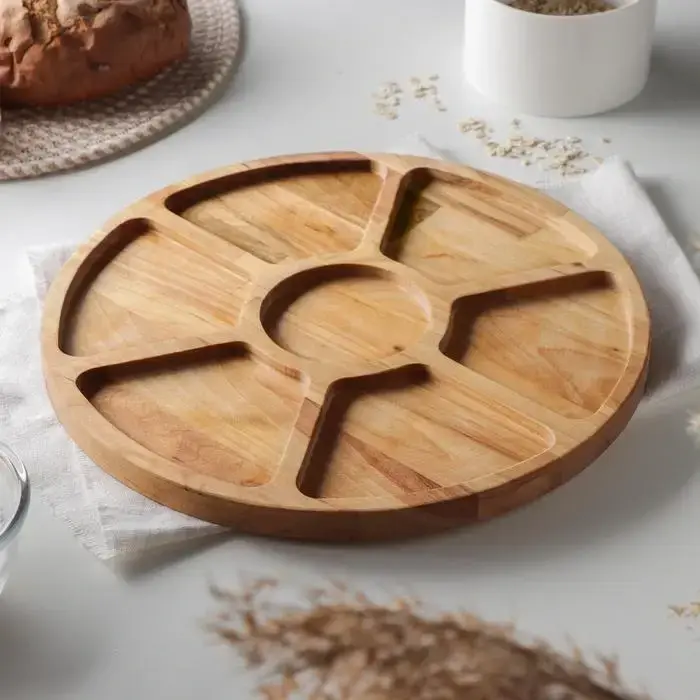 Менажница деревянная, 30см, Круглая - 2