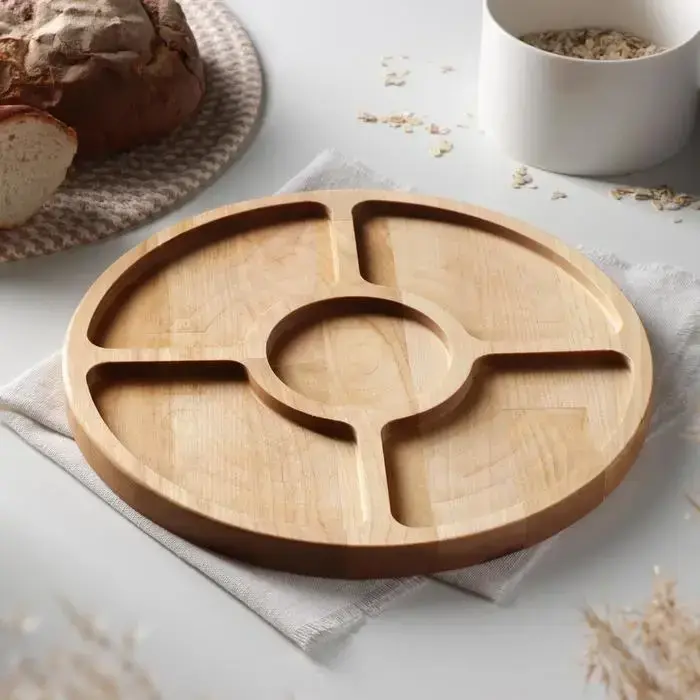 Менажница деревянная, 30см, Круглая - 2