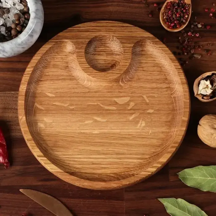 Менажница деревянная, 30см, Круглая