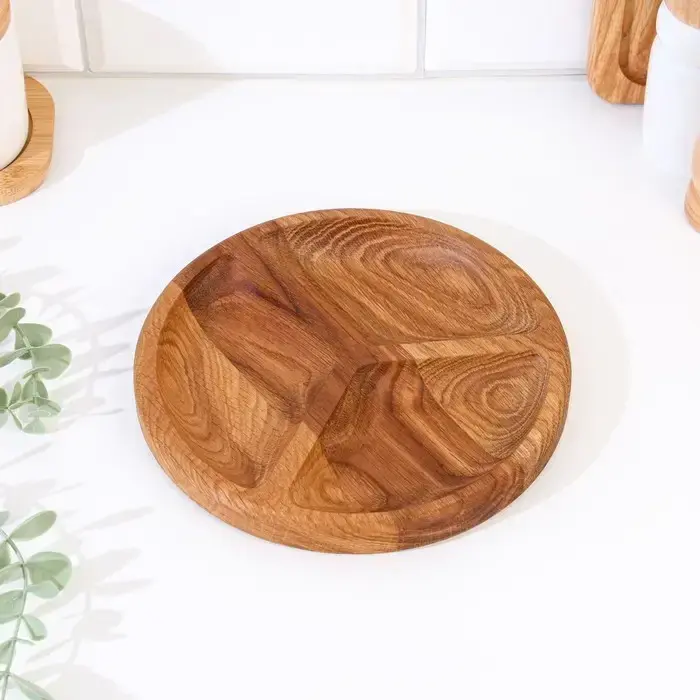 Менажница деревянная, 30см, Круглая - 2