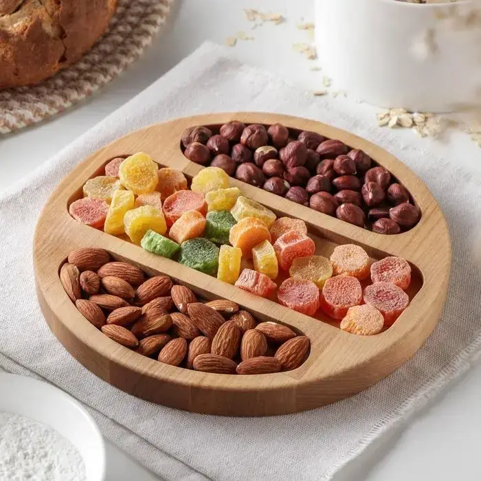 Менажница деревянная, 30см, Круглая