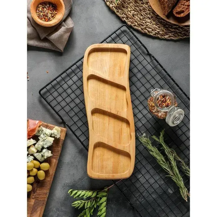 Менажница деревянная, 30х15см, Прямоугольная - 2