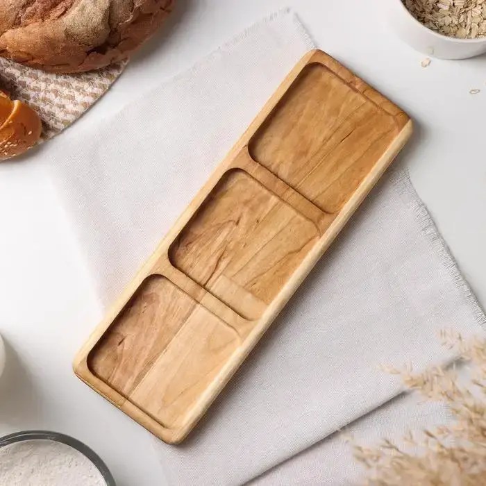 Менажница деревянная, 30х15см, Прямоугольная - 2