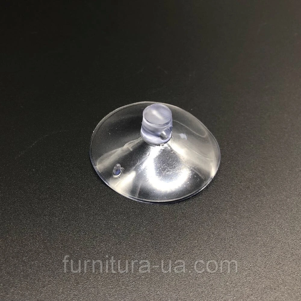 Силіконова присоска на скло, кахель і пластик, одностороння кругла 40 мм у діаметрі, міцна - 2