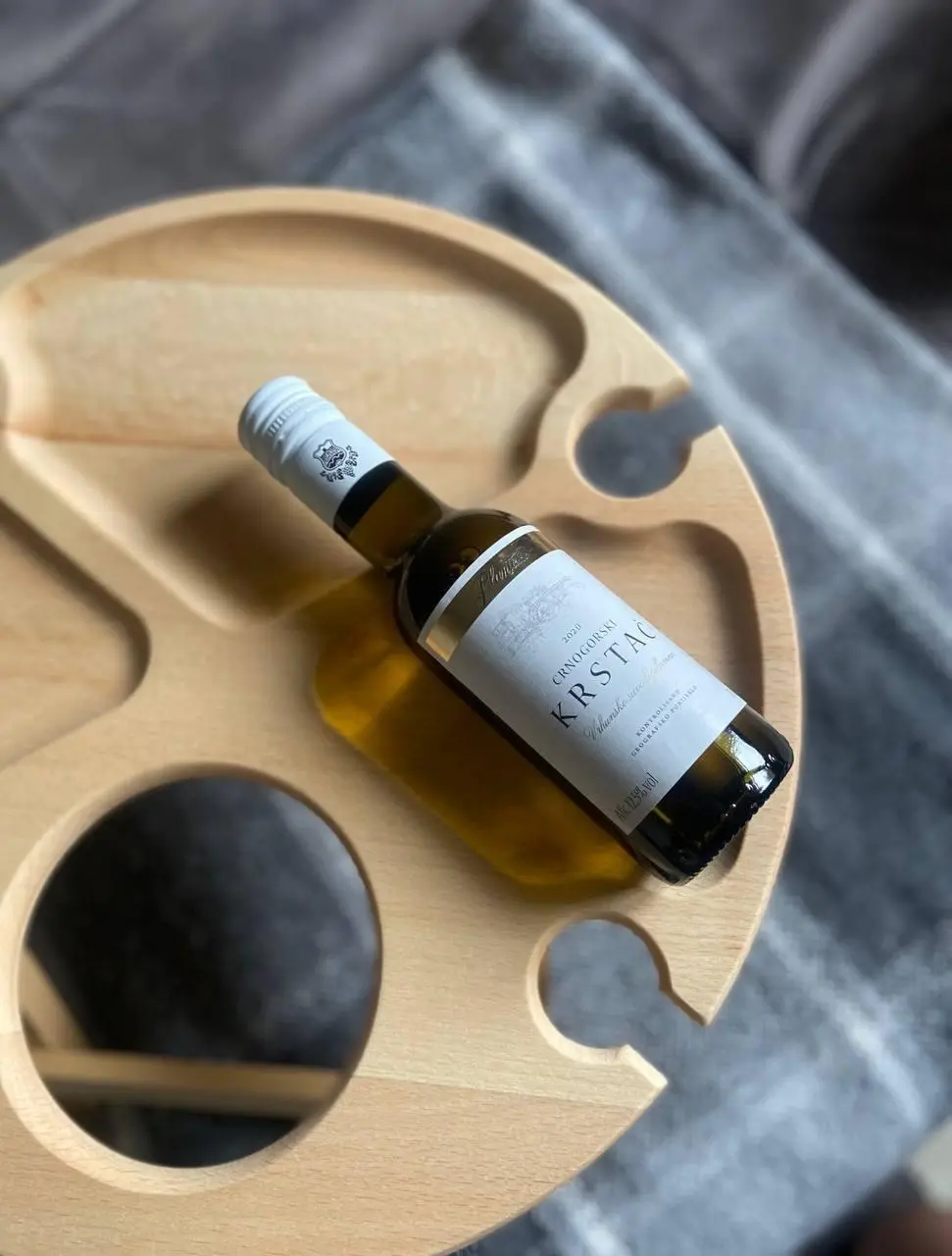 Дерев'яний винний столик D-35 дуб,ясен - 2