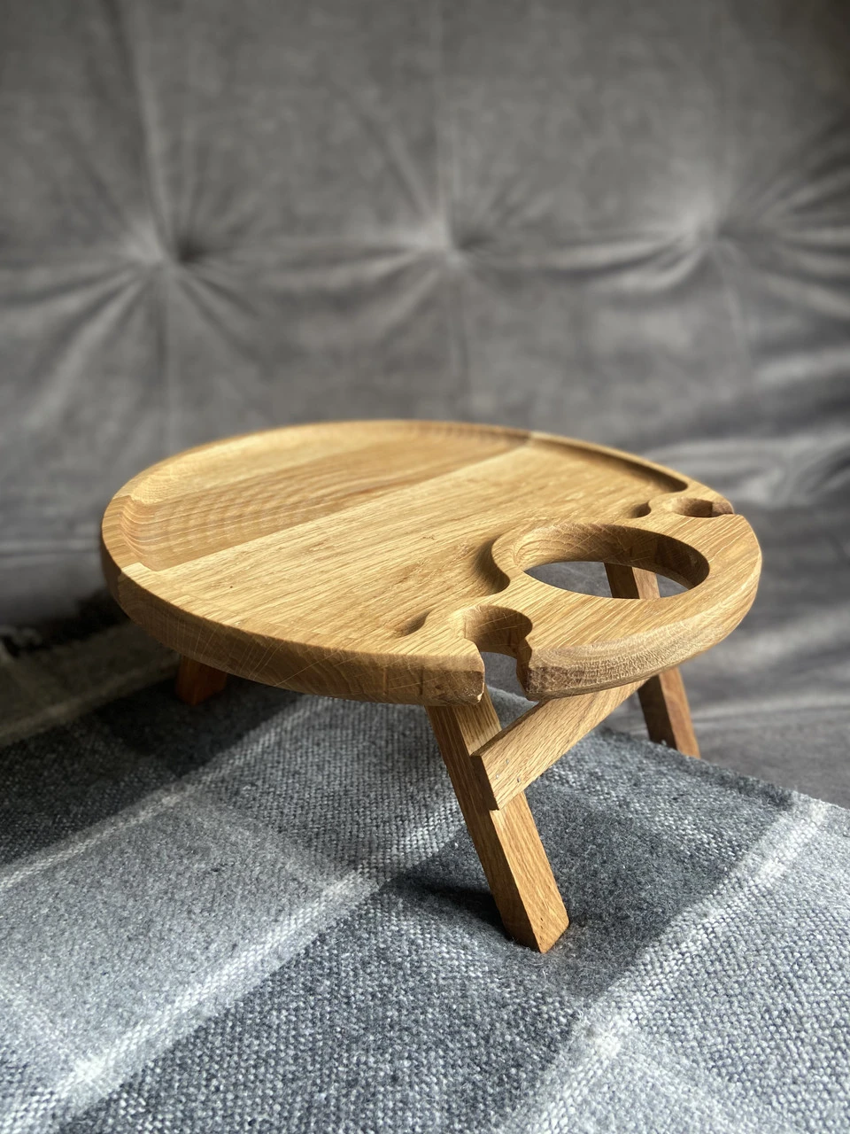 Дерев'яний винний столик D-35 дуб,ясен - 2