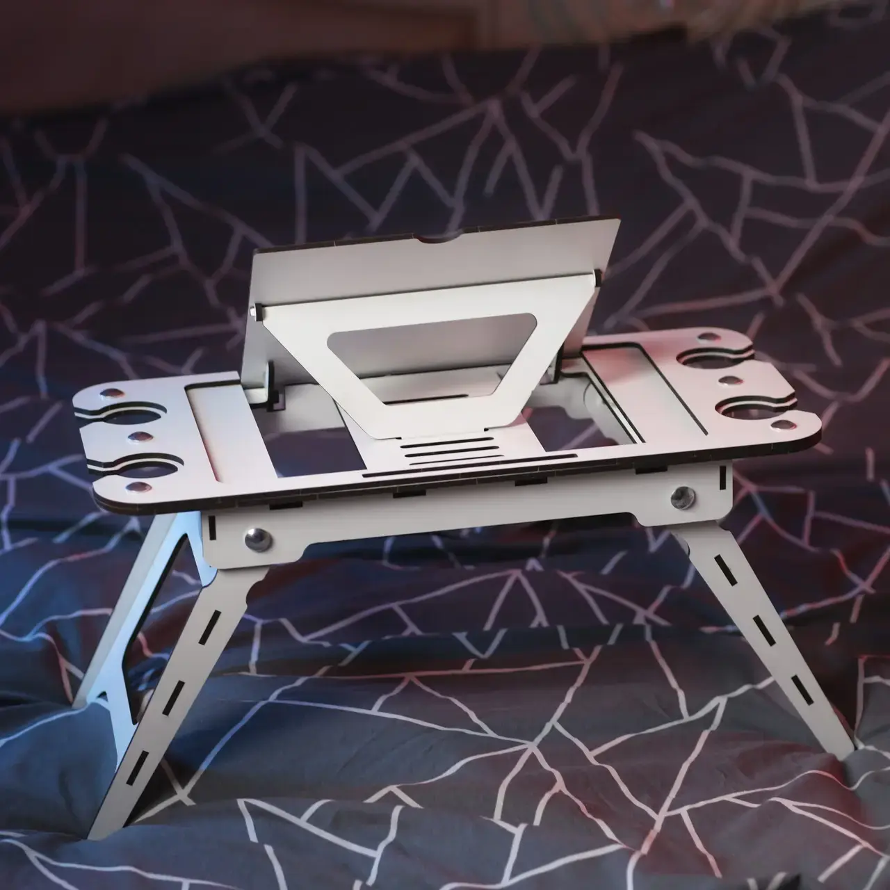 Розкладний столик для сніданків(білий) - 2