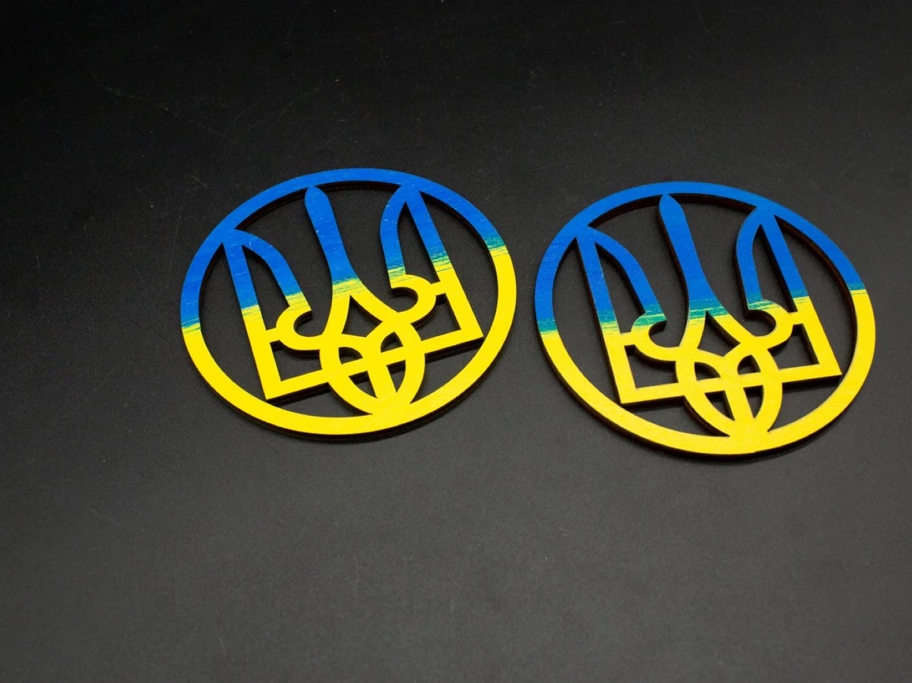 Костер під гарячий посуд із дерева, 10см, герб - 2