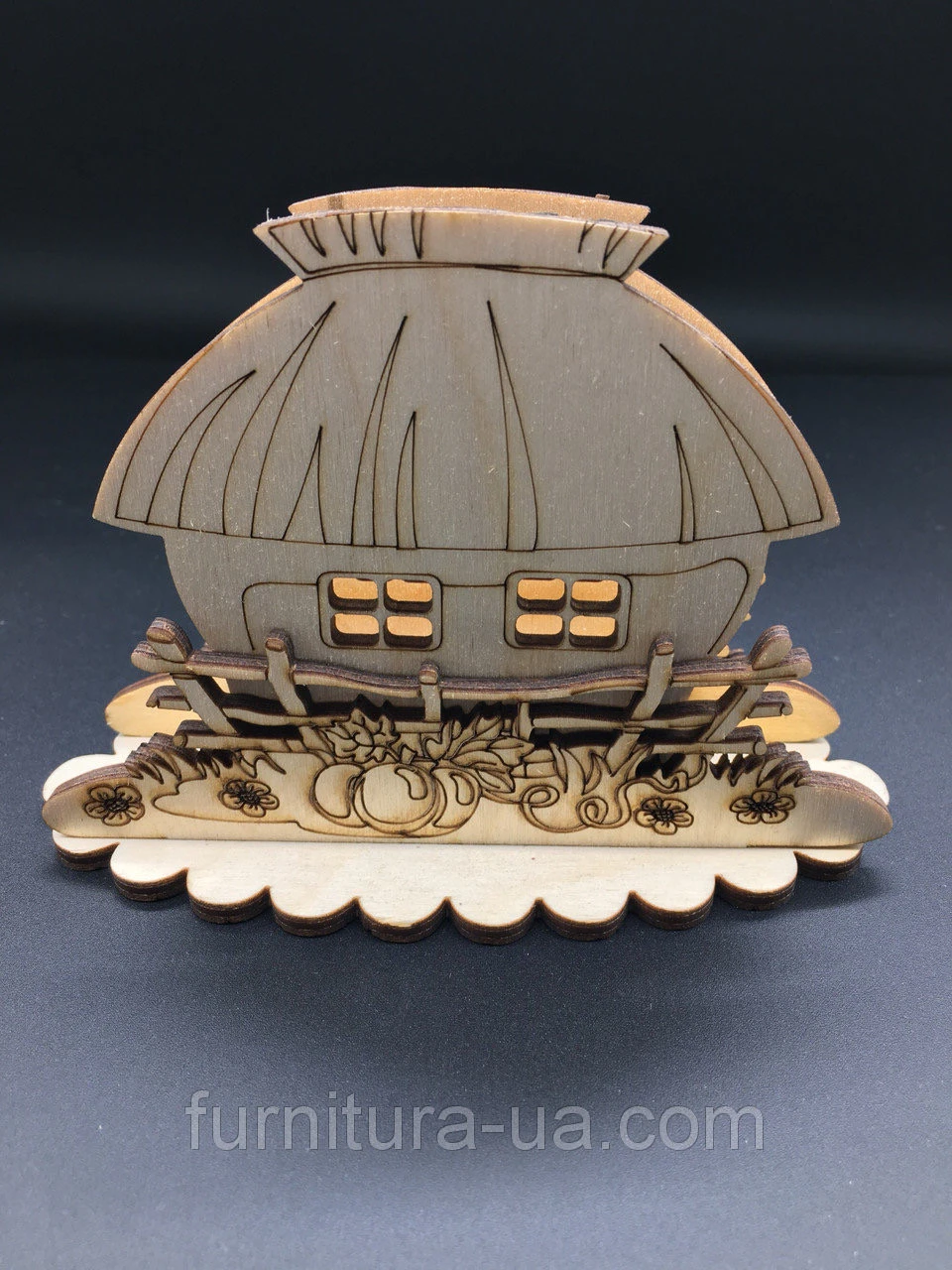 Серветница деревянная под декупаж, 13.5х9,5см - 2