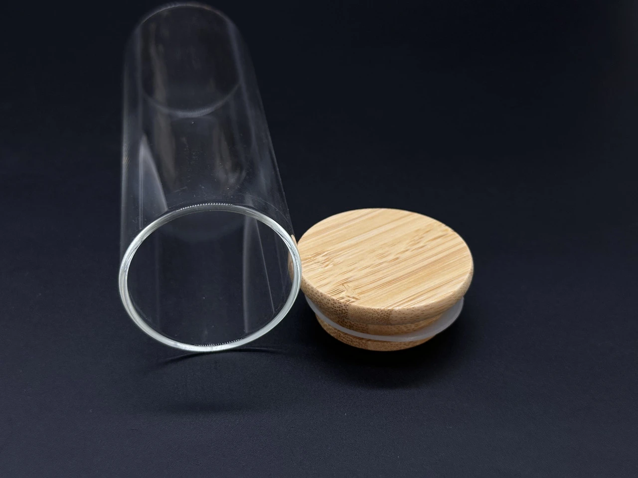 Скляна ємність для зберігання, 5х10см, Прозора - 2