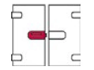 Замок Hafele WC 981.01.805 DIN лівий