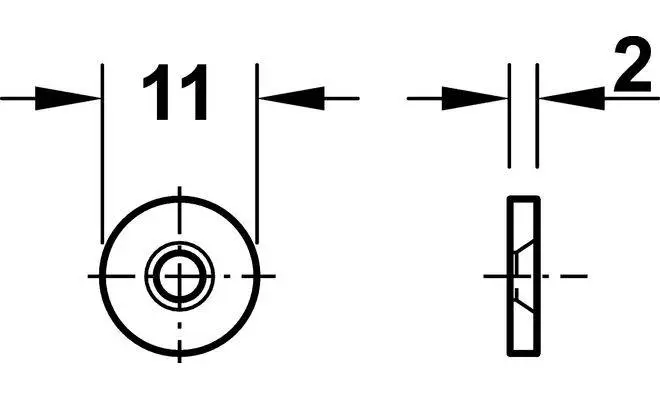 Фіксатор магнітний меблевий D9WHT 24600708 - 2